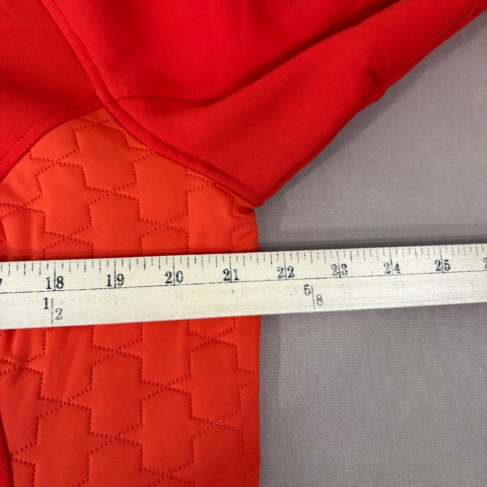 Ariat Jacket Women XL Red Full Zip Quilted Panel Fleece Equestrian - Picture 10 of 10